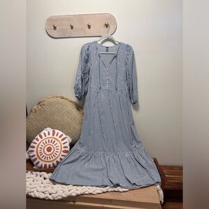 Blue and White stripped dress💙🤍